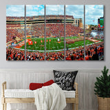 Darrell K Royal Stadium Canvas Prints Texas Memorial Wall Art,Multi Panels B,Sport Stadium Art Prints, Fan Gift