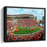 Darrell K Royal Stadium Framed Canvas Prints Texas Memorial Wall Art,Sport Stadium Art Prints, Fan Gift