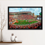 Darrell K Royal Stadium Framed Canvas Prints Texas Memorial Wall Art,Sport Stadium Art Prints, Fan Gift