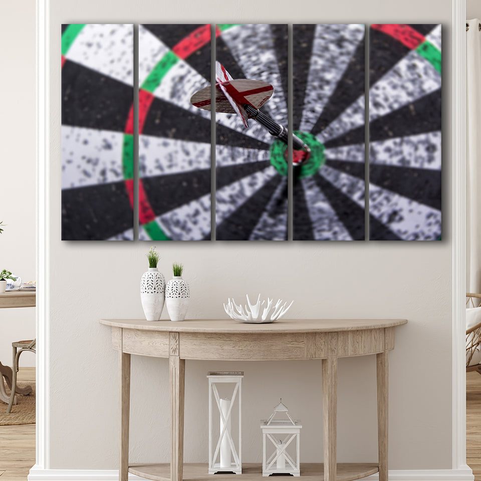 Darts, Darts 5 Panels B,Large Canvas,Canvas Prints Wall Art Home Decor