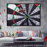 Darts, Darts Framed Canvas Prints Wall Art Decor, Black Floating Frame