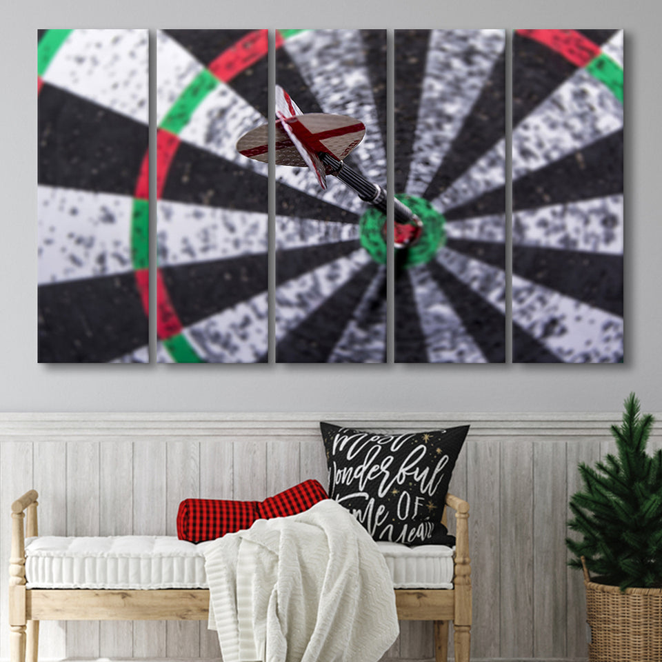 Darts, Darts 5 Panels B,Large Canvas,Canvas Prints Wall Art Home Decor