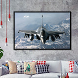 Dassault Rafale War Airplane Aircraft Framed Art Prints Wall Decor - Painting Art, Framed Picture, Ready to Hang