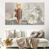 Davids First Goliath 5 Piece B Multi Panels Canvas Prints Wall Art - Painting Canvas,Wall Decor
