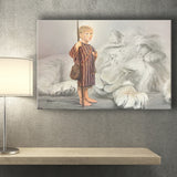 Davids First Goliath Canvas Prints Wall Art - Painting Canvas,Wall Decor,Art Print,Home Decor