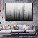 Dead Forest Canvas , Gothic Theme Framed Canvas Prints Wall Art, Floating Frame, Large Canvas Home Decor