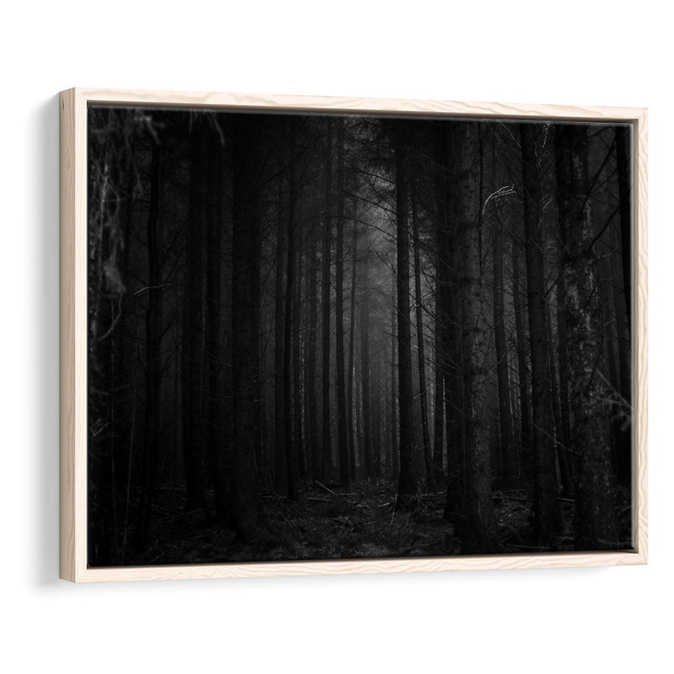 Dead Forest Decor , Gothic Room,Gothic Theme Canvas Art Framed Canvas Prints Wall Art, Floating Frame, Large Canvas Home Decor