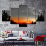 Death Star Movie 5 Pieces Canvas Prints Wall Art - Painting Canvas, Multi Panel, Wall Decor, Canvas Art