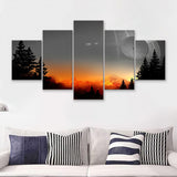 Death Star Movie 5 Pieces Canvas Prints Wall Art - Painting Canvas, Multi Panel, Wall Decor, Canvas Art