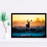 Deer Wall  Art Framed Art Prints Wall Art Decor, Framed Picture, Home Decor