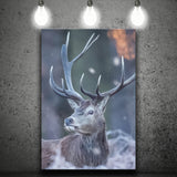 Deer In The Winter Canvas Prints Wall Art - Painting Canvas, Home Wall Decor, Painting Prints, For Sale