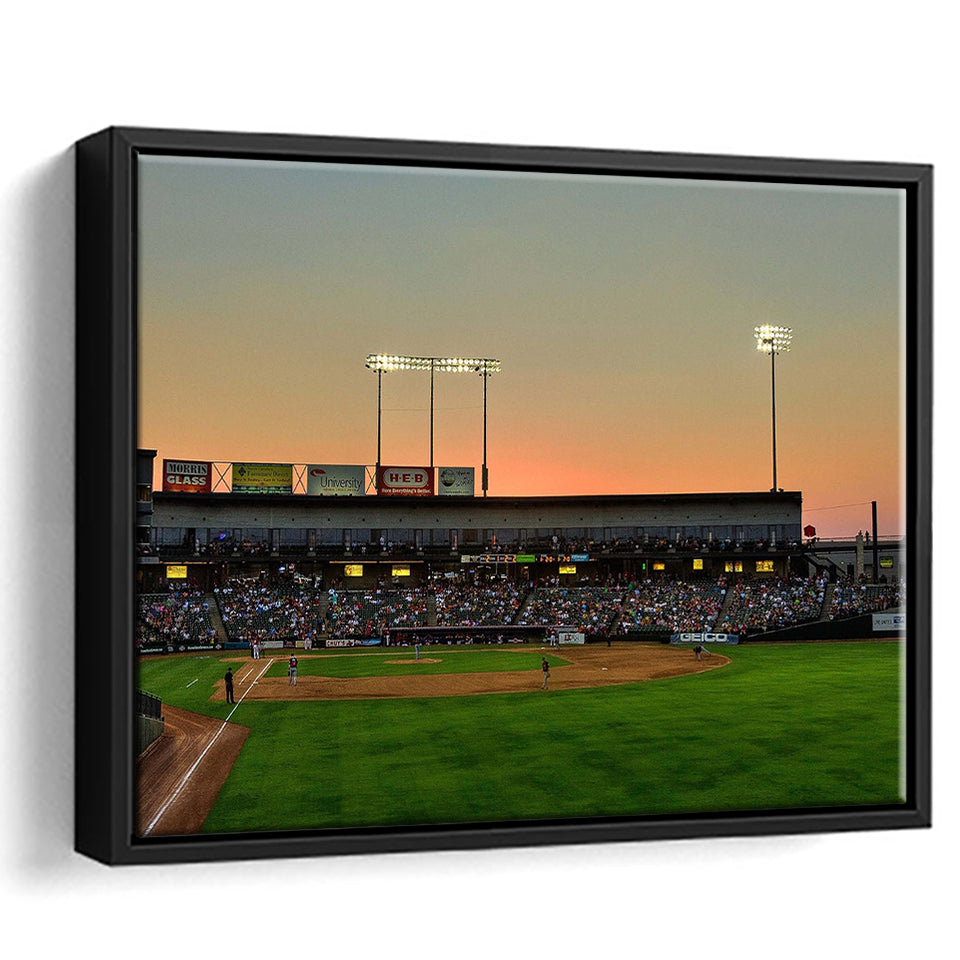Dell Daimond Wall Art Round Rock Express Stadium Framed Canvas Prints,Sport Stadium Art Prints, Fan Gift