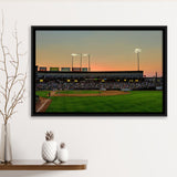 Dell Daimond Wall Art Round Rock Express Stadium Framed Canvas Prints,Sport Stadium Art Prints, Fan Gift