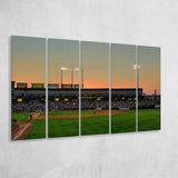 Dell Daimond Wall Art Round Rock Express Stadium Canvas Prints,Multi Panels B,Sport Stadium Art Prints, Fan Gift