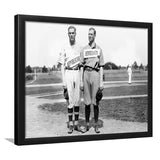 Democrats Vs Republicans Black And White Print, Political Baseball Framed Art Prints, Wall Art,Home Decor,Framed Picture