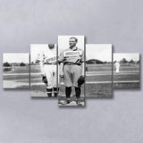 Democrats Vs Republicans Black And White Print, Political Baseball 5 Panels, Canvas Prints Wall Art Decor, Large Canvas Art
