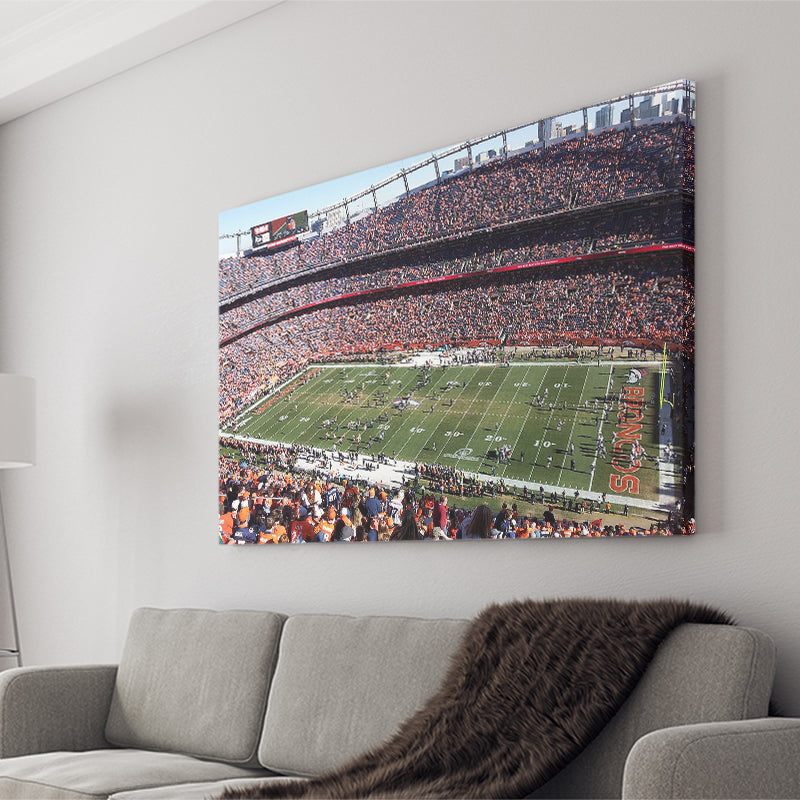 Denver Broncos Stadium Canvas Prints Empower Field At Mile High,Sport Stadium Art Prints, Fan Gift, Wall Decor