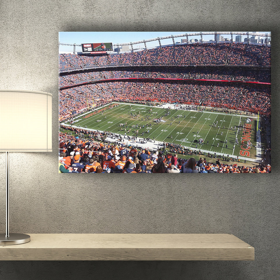 Denver Broncos Stadium Canvas Prints Empower Field At Mile High,Sport Stadium Art Prints, Fan Gift, Wall Decor