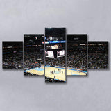 Denver Nuggets Stadium Canvas Prints Pepsi Center Wall Art Basketball,Multi Panels,Sport Stadium Art Prints, Fan Gift