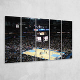 Denver Nuggets Stadium Canvas Prints Pepsi Center Wall Art Basketball,Multi Panels B,Sport Stadium Art Prints, Fan Gift