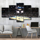Denver Nuggets Stadium Canvas Prints Pepsi Center Wall Art Basketball,Multi Panels,Sport Stadium Art Prints, Fan Gift