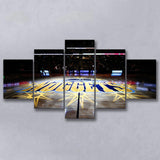 Denver Nuggets Court, Stadium Canvas, Sport Art, Large Canvas, Multi Panels, Canvas Prints Wall Art Decor