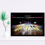 Denver Nuggets Court, Stadium Canvas, Sport Art, Gift for him, Framed Art Prints Wall Art Decor, Framed Picture