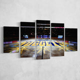 Denver Nuggets Court, Stadium Canvas, Sport Art, Large Canvas, Multi Panels, Canvas Prints Wall Art Decor