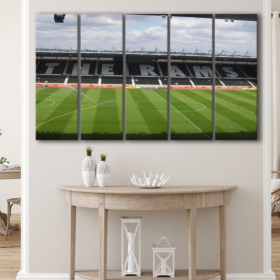 Derby County Wall Art Pride Park Stadium Canvas Prints,Multi Panels B,Sport Stadium Art Prints, Fan Gift