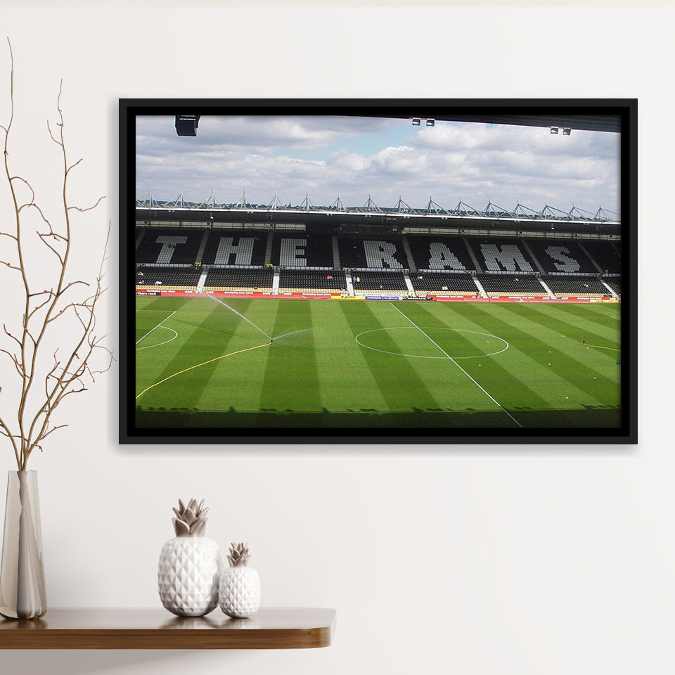 Derby County Wall Art Pride Park Stadium Framed Canvas Prints,Sport Stadium Art Prints, Fan Gift