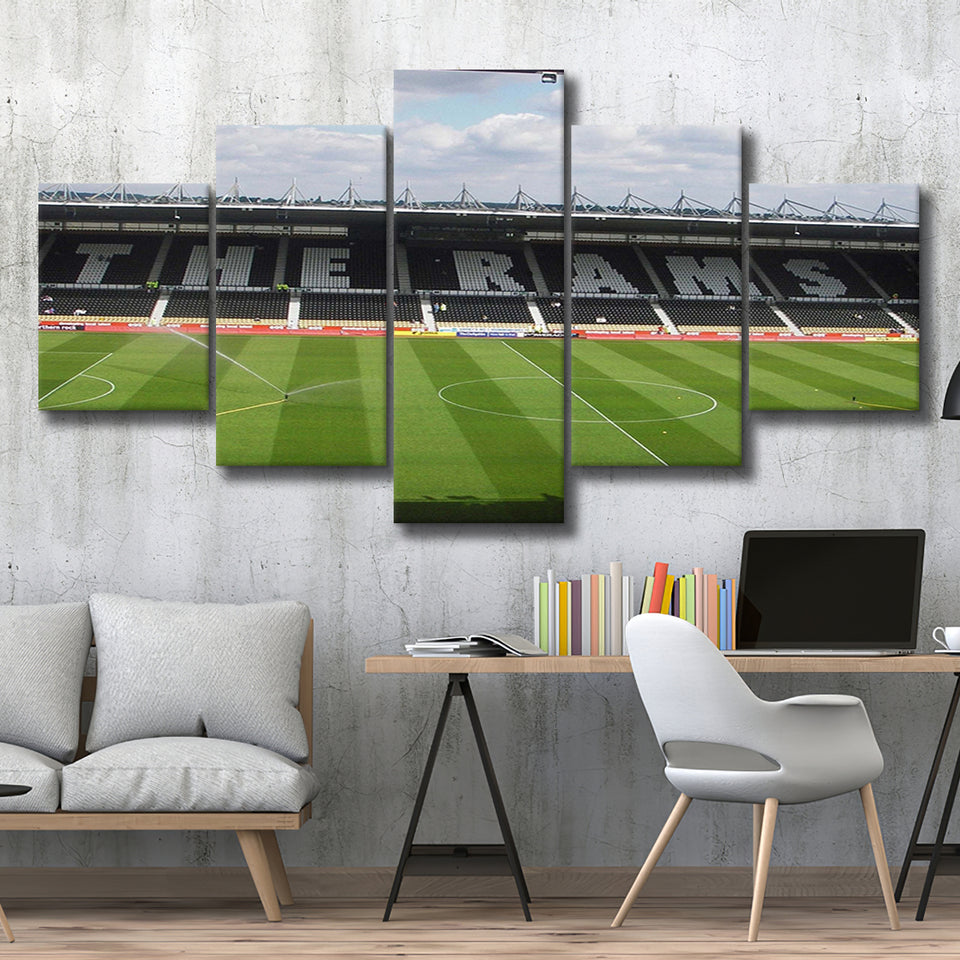 Derby County Wall Art Pride Park Stadium Canvas Prints,Multi Panels,Sport Stadium Art Prints, Fan Gift