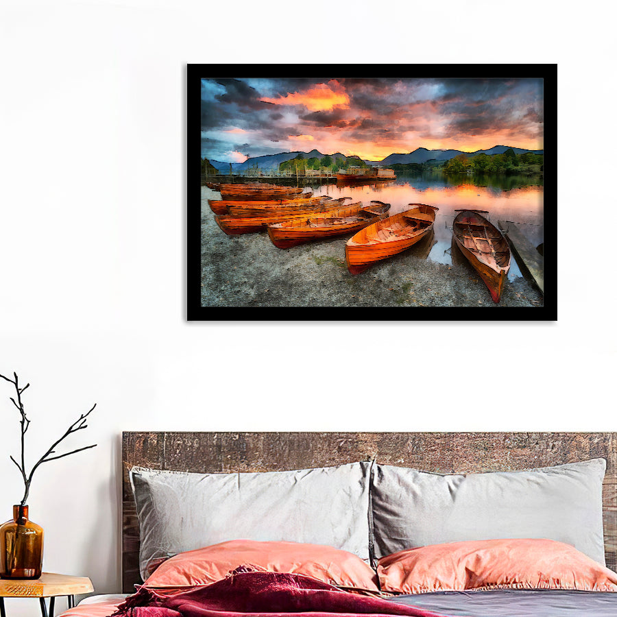Derwentwater In The Lake District Framed Wall Art - Framed Prints, Art Prints, Print for Sale, Painting Prints