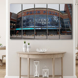 Detroit Lions Stadium Canvas Prints Ford Field Wall Art American,Multi Panels B,Sport Stadium Art Prints, Fan Gift