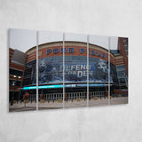 Detroit Lions Stadium Canvas Prints Ford Field Wall Art American,Multi Panels B,Sport Stadium Art Prints, Fan Gift