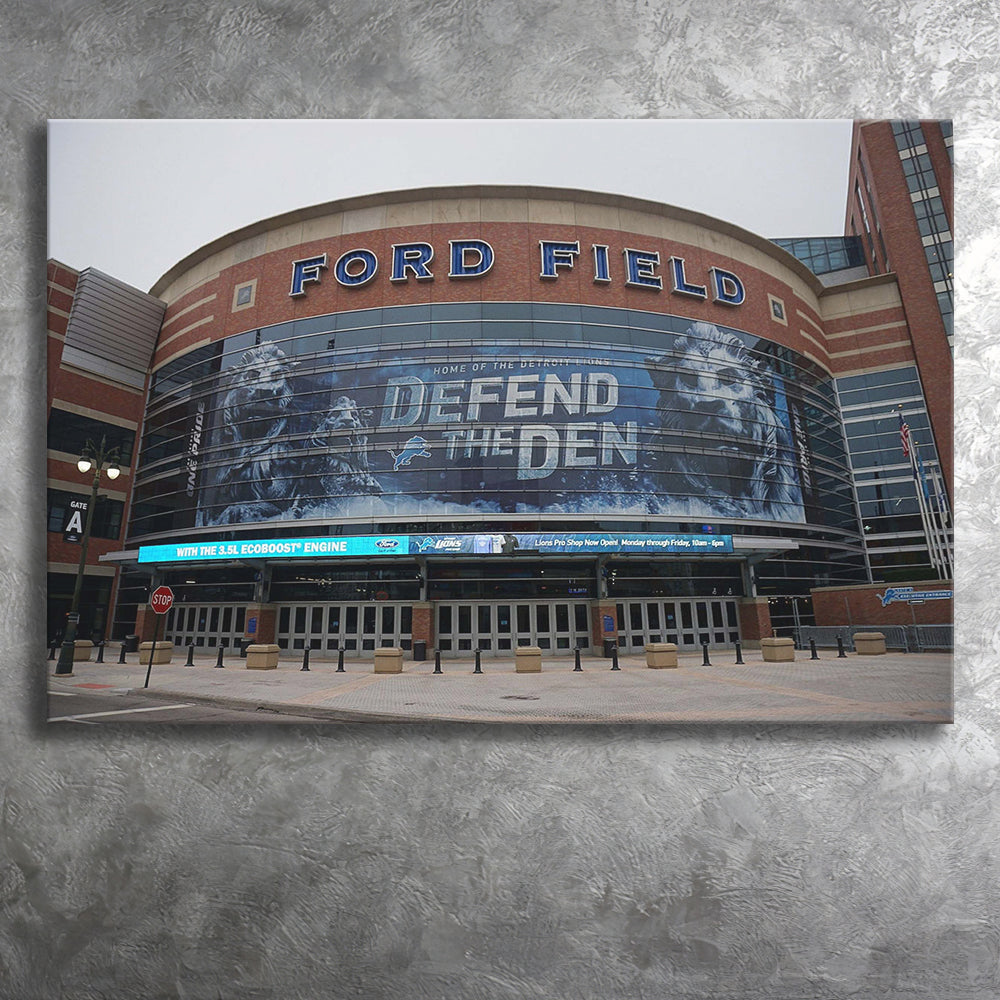 Detroit Lions Stadium Canvas Prints Ford Field Wall Art American,Sport  Stadium Art Prints, Fan Gift, Wall Decor