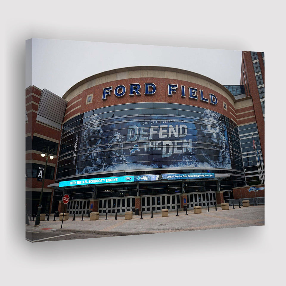 Detroit Lions Stadium Canvas Prints Ford Field Wall Art American,Sport –  UnixCanvas