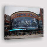 Detroit Lions Stadium Canvas Prints Ford Field Wall Art American,Sport Stadium Art Prints, Fan Gift, Wall Decor