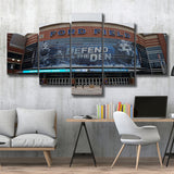 Detroit Lions Stadium Canvas Prints Ford Field Wall Art American,Multi Panels,Sport Stadium Art Prints, Fan Gift