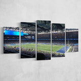 Detroit Lions Wall Art Ford Field Stadium Canvas Prints American,Multi Panels,Sport Stadium Art Prints, Fan Gift