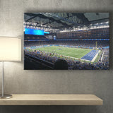 Detroit Lions Wall Art Ford Field Stadium Canvas Prints American,Sport Stadium Art Prints, Fan Gift, Wall Decor