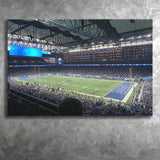 Detroit Lions Wall Art Ford Field Stadium Canvas Prints American,Sport Stadium Art Prints, Fan Gift, Wall Decor