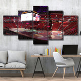 Detroit Red Wings Stadium Canvas Prints Little Ceasars Arena Wall,Multi Panels,Sport Stadium Art Prints, Fan Gift