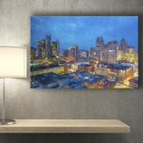 Detroit Skyline City Canvas Prints Wall Art Decor - Paiting Canvas, Art Prints, Wall Decor, For Sale