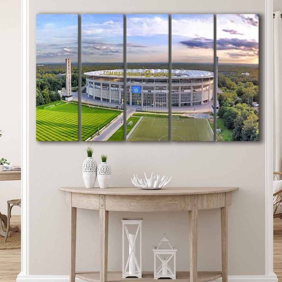 Deutsche Bank Park, Stadium Canvas, Sport Art, Gift for him, Multi Panels B, Canvas Prints Wall Art Decor