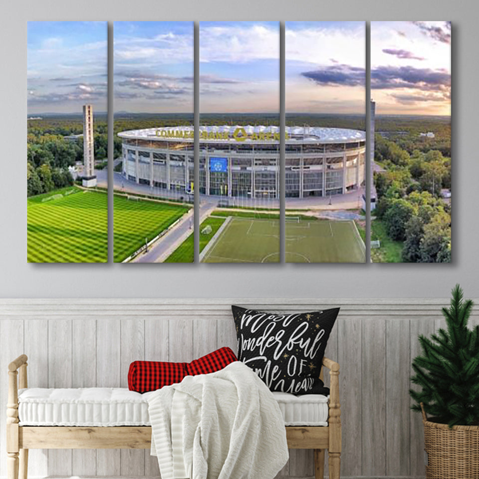 Deutsche Bank Park, Stadium Canvas, Sport Art, Gift for him, Multi Panels B, Canvas Prints Wall Art Decor