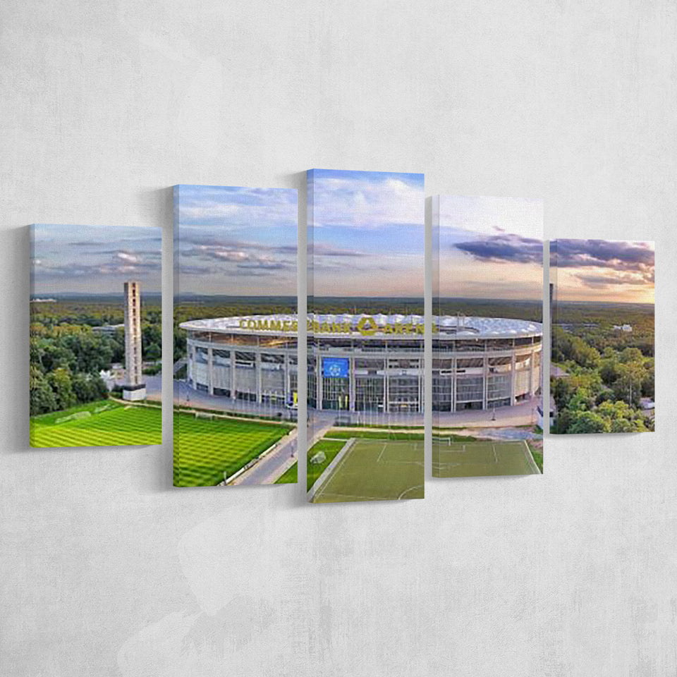 Deutsche Bank Park, Stadium Canvas, Sport Art, Large Canvas, Multi Panels, Canvas Prints Wall Art Decor
