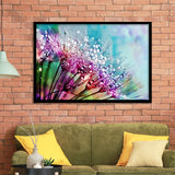 Dew On Flowers Framed Art Prints Wall Art Decor, Framed Picture, Home Decor