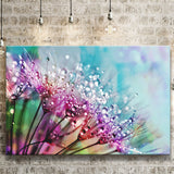 Dew On Flowers Canvas Prints Wall Art Decor - Painting Canvas,Home Decor, Ready to Hang