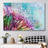 Dew On Flowers Canvas Prints Wall Art Decor - Painting Canvas,Home Decor, Ready to Hang