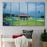 Dharamsala Cricket Stadium, Stadium Canvas, Sport Art, Gift for him, Multi Panels B, Canvas Prints Wall Art Decor
